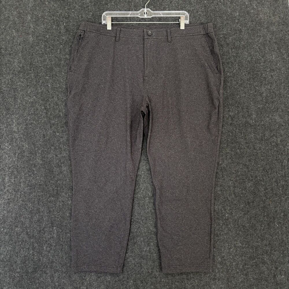 Public Rec Pants Mens 44x28 Gray Heather Performance Stretch Golf Travel Comfort